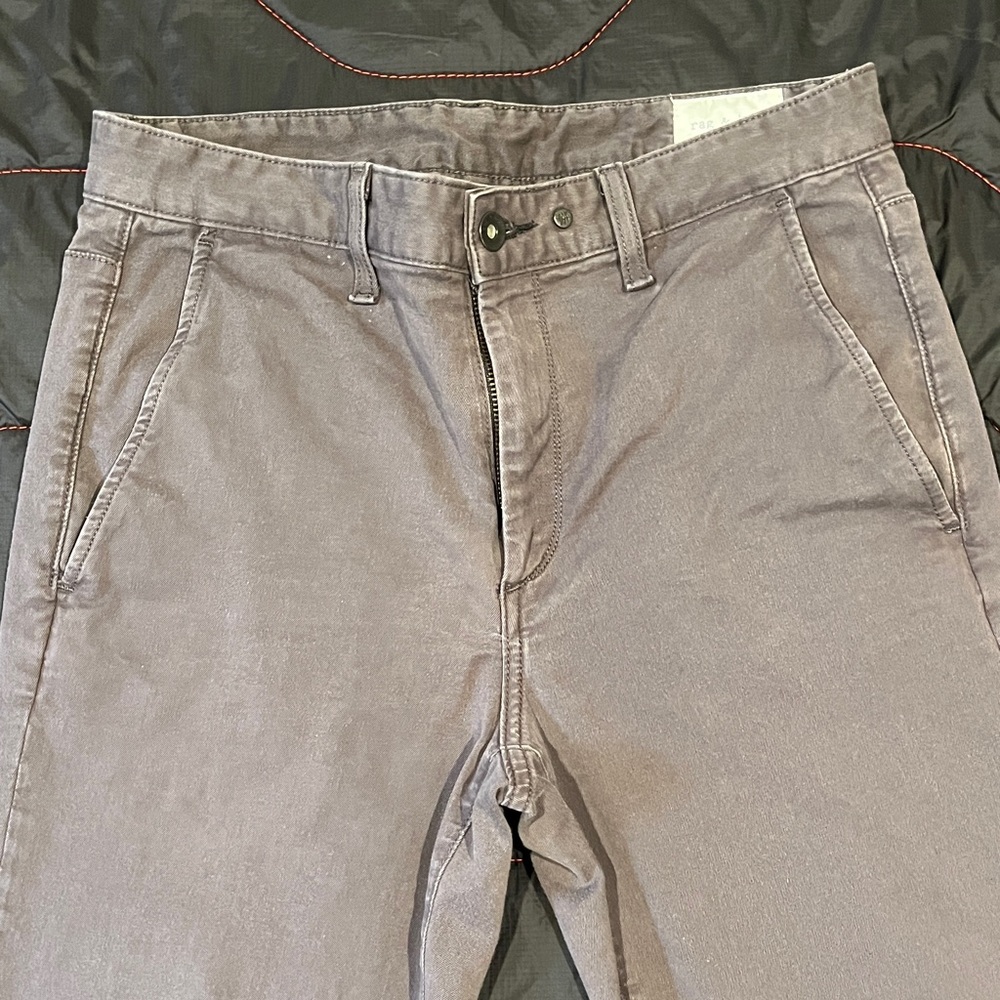 Rag & Bone Charcoal/Faded Black Khakis